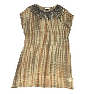 VELVET By Graham & Spencer Phoenix Rising Embellished Mini Dress Size M